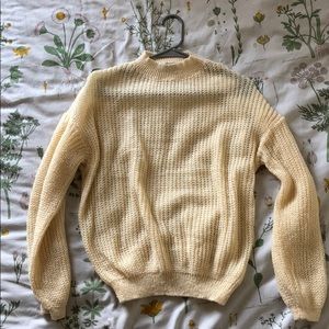 Cream knit sweater